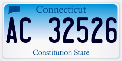 CT license plate AC32526