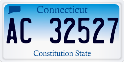 CT license plate AC32527