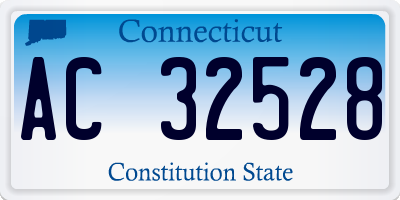 CT license plate AC32528