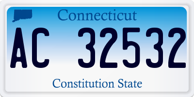 CT license plate AC32532