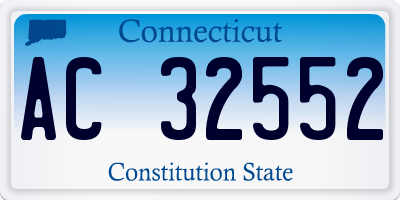 CT license plate AC32552