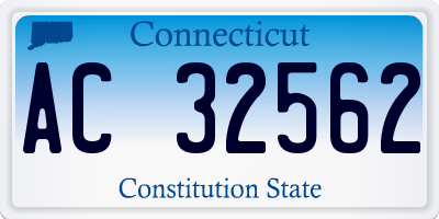 CT license plate AC32562