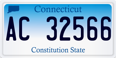 CT license plate AC32566