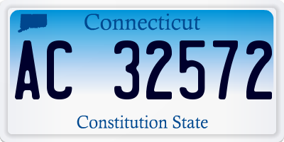 CT license plate AC32572