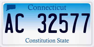 CT license plate AC32577