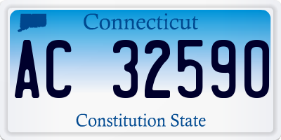 CT license plate AC32590