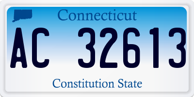 CT license plate AC32613