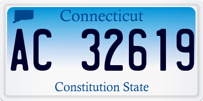 CT license plate AC32619