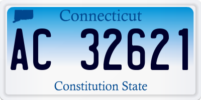 CT license plate AC32621