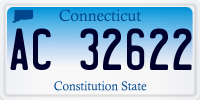 CT license plate AC32622