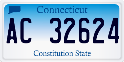 CT license plate AC32624
