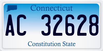 CT license plate AC32628