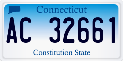 CT license plate AC32661