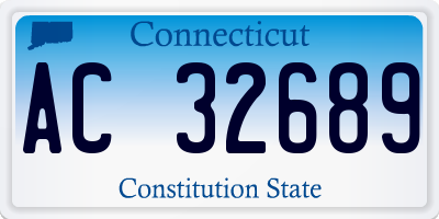 CT license plate AC32689