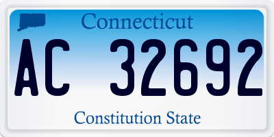 CT license plate AC32692