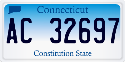 CT license plate AC32697