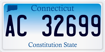 CT license plate AC32699