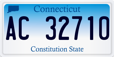 CT license plate AC32710