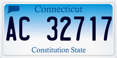 CT license plate AC32717