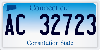 CT license plate AC32723