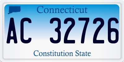 CT license plate AC32726