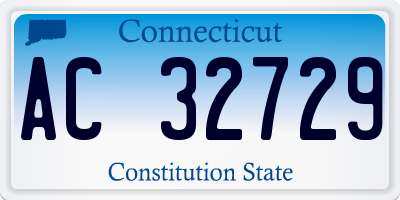 CT license plate AC32729