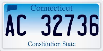 CT license plate AC32736