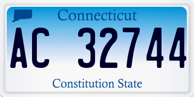 CT license plate AC32744