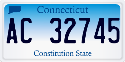 CT license plate AC32745
