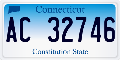 CT license plate AC32746