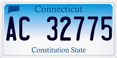 CT license plate AC32775