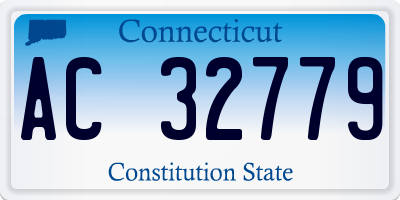 CT license plate AC32779