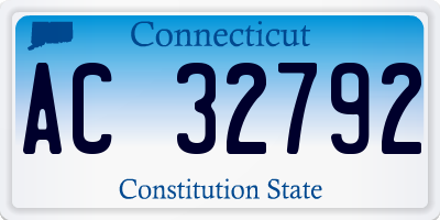 CT license plate AC32792