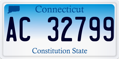 CT license plate AC32799