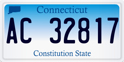 CT license plate AC32817