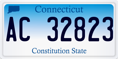 CT license plate AC32823