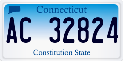CT license plate AC32824