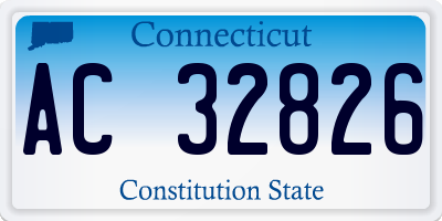 CT license plate AC32826