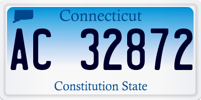 CT license plate AC32872