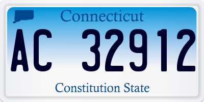 CT license plate AC32912
