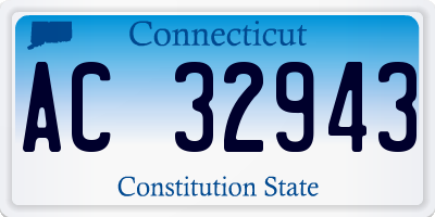 CT license plate AC32943
