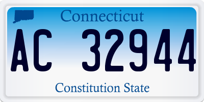 CT license plate AC32944