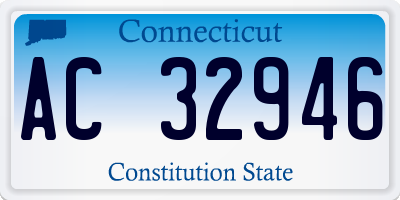 CT license plate AC32946