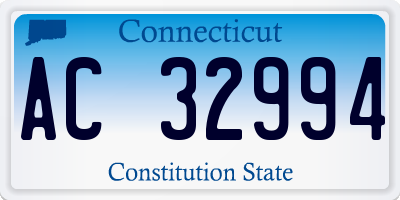 CT license plate AC32994