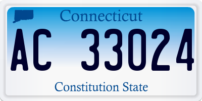 CT license plate AC33024