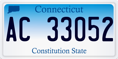 CT license plate AC33052