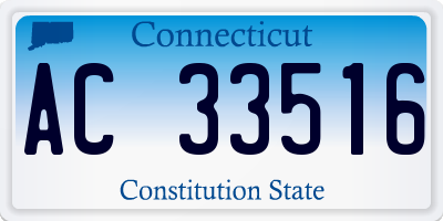 CT license plate AC33516