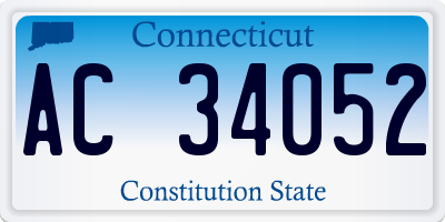 CT license plate AC34052