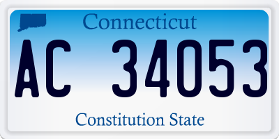 CT license plate AC34053