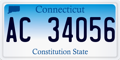 CT license plate AC34056